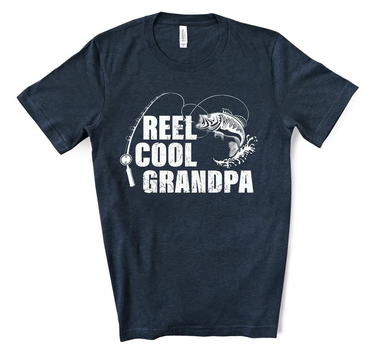 Reel Cool Papa Fishing Screen Print Transfer - Plastisol Transfer -  Father's Day Shirt - Make Your Own Shirt - Men's Shirt Design