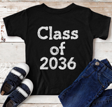 Class of 2036 Back to School Screen Print Transfer - RTS