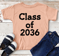 Class of 2036 Back to School Screen Print Transfer - RTS