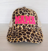 Fashion Hat with Hot Pink Mama Chenille Patch Wholesale - RTS