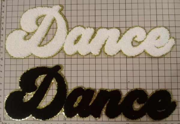 Dance Chenille Iron On Patch - Preorder Ships in 2 - 3 Weeks From Order Date