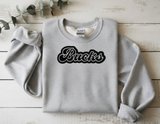 Bucks Faux Leather Embroidered Patch