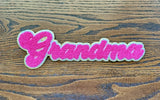 Grandma Hot Pink Chenille Patch - Preorder