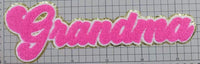 Grandma Hot Pink Chenille Patch - Preorder