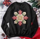 Patchwork Snowflake Direct to Film Transfer - 7 Day TAT