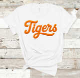 Tigers Knit Look Orange Direct to Film Transfer - 7 Day TAT
