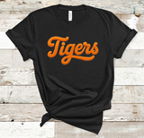 Tigers Knit Look Orange Direct to Film Transfer - 7 Day TAT