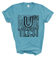 10 Pack for $10 - UT Ultrasound Tech Typography Transfer