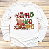 Ho Ho Ho Coffee Gnomes Christmas Screen Print Transfer - HIGH HEAT FORMULA - RTS