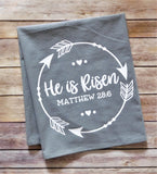 He Is Risen Flour Sack Towel Screen Print Transfer - RTS