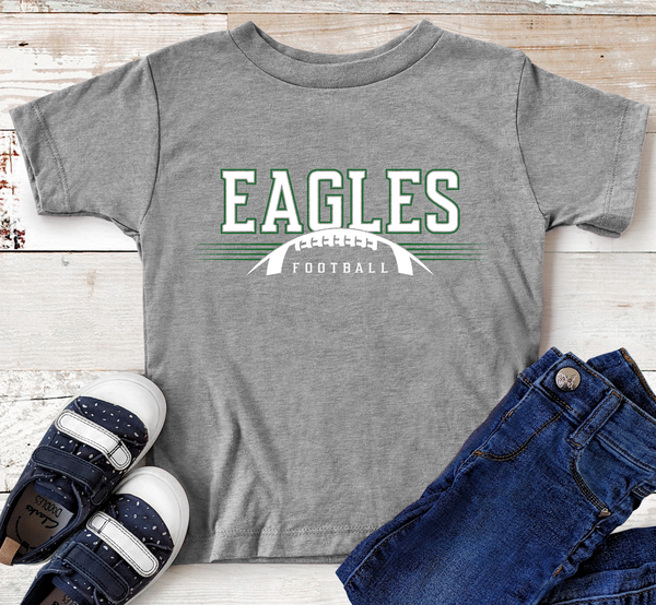 Eagles Football Green and White Direct to Film Transfer - YOUTH SIZE - 10 to 14 Day Ship Time