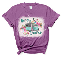 Happy Camper Floral RV Adult Size - SUBLIMATION TRANSFER - RTS