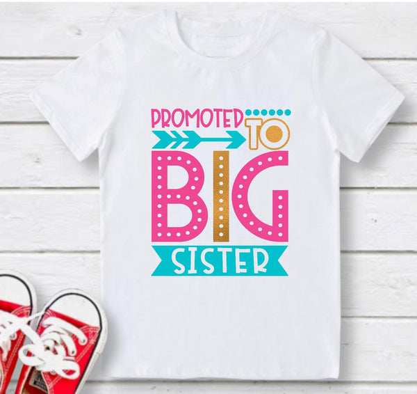 Promoted to Big Sister Sublimation Transfer - SUBLIMATION TRANFER - RTS