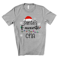 Santa's Favorite CNA Screen Print Transfer -  RTS