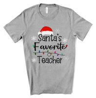 Santa's Favorite Teacher Screen Print Transfer - RTS