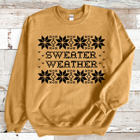 Sweater Weather Screen Print Transfer Adult - Preorder