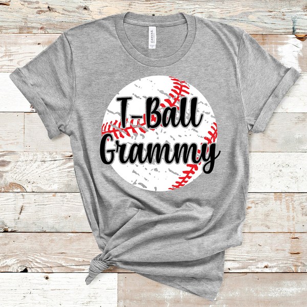 T-Ball Grammy Distressed Baseball Direct to Film Transfer - 10 to 14 Day Ship Time