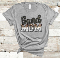 Band Mom Animal Print Direct to Film Transfer - 10 to 14 Day Ship Time