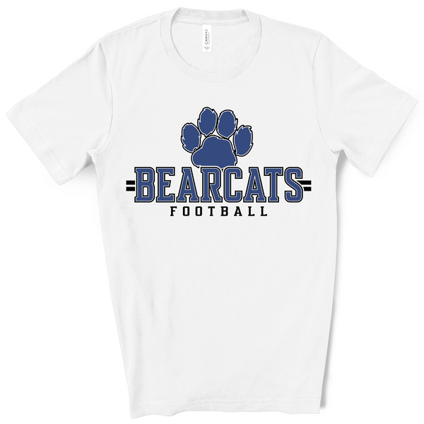 Bearcats Football Royal Blue Text Direct to Film Transfer - 10 to 14 Day Ship Time