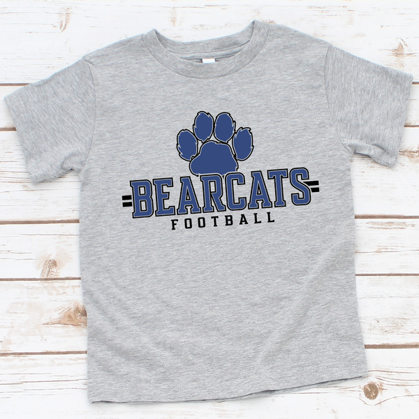 Bearcats Football Royal Blue Text Direct to Film Transfer - YOUTH SIZE - 10 to 14 Day Ship Time