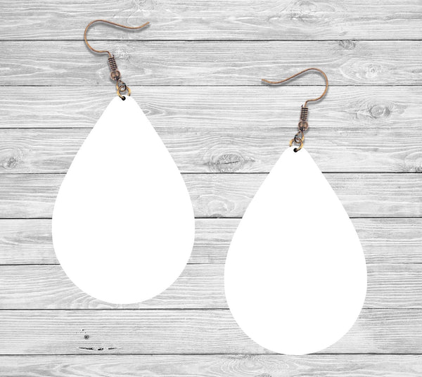 Teardrop Earring Sublimation Blank - 10 Pair - 3 To 5 Business Day TAT