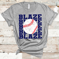 Blaze Navy Baseball Adult Size Direct to Film Transfer - 10 to 14 Day Ship Time