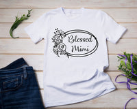 Blessed Mimi Floral Oval - SUBLIMATION TRANSFER - RTS