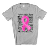 Breast Cancer Awareness Pink Ribbon Screen Print Transfer - HIGH HEAT FORMULA - RTS