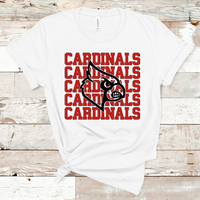 Cardinals Mascot Red and Black Adult Size Direct to Film Transfer - 10 to 14 Day Ship Time