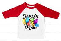 Cousin Crew with Lights Youth Size Direct to Film Transfer - 10 To 14 Day TAT