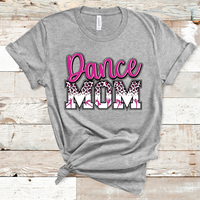 Dance Mom Pink Animal Print Direct to Film Transfer - 10 to 14 Day Ship Time