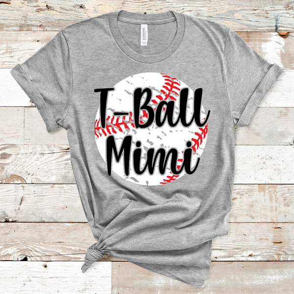 T-Ball Mimi Distressed Ball Direct to Film Transfer - 10 to 14 Day Ship Time