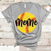 Meme Distressed Softball Direct to Film Transfer - 10 to 14 Day Ship Time