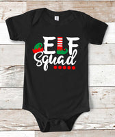 Elf Squad Christmas Screen Print Transfer Infant - HIGH HEAT FORMULA - RTS