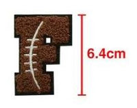 Football Chenille Patches With Iron On Backing - Expected Ship Time 4 - 6 Weeks After Placing Your Order