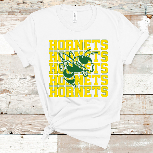 Hornets Mascot Yellow and Green Adult Size Direct to Film Transfer - 10 to 14 Day Ship Time