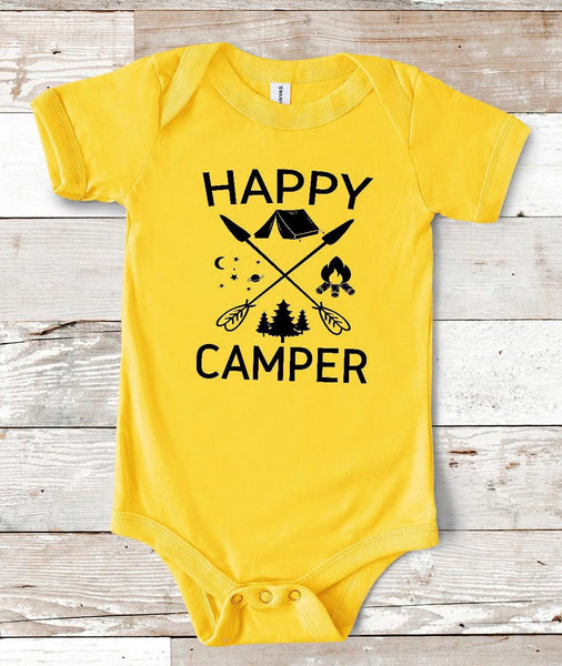 Happy Camper Infant Screen Print Transfer - RTS