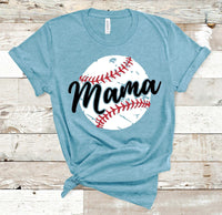 Baseball Mama Screen Print Transfer - RTS