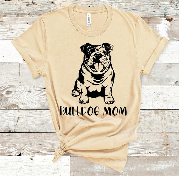 Bulldog Mom Screen Print Transfer - RTS