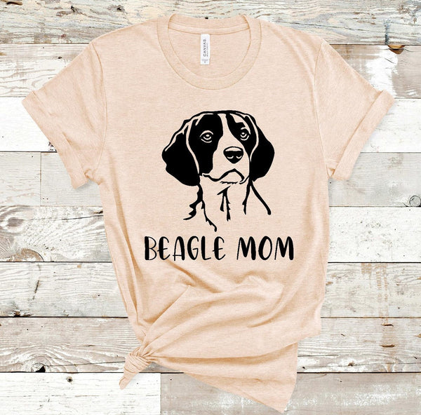 Beagle Mom Screen Print Transfer - RTS