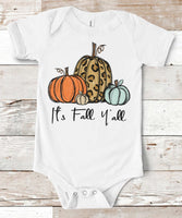 It's Fall Y'all Screen Print Transfer - Infant - RTS