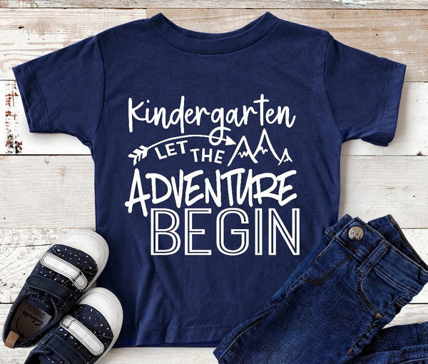 Kindergarten Let the Adventure Begin Screen Print Transfer - RTS