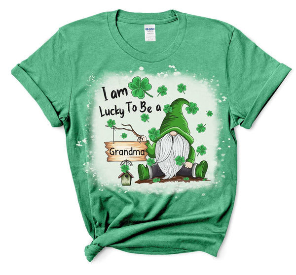 I'm Lucky to Be a Grandma St. Patrick's Day Gnome Sublimation Transfer - SUBLIMATION TRANSFER - RTS