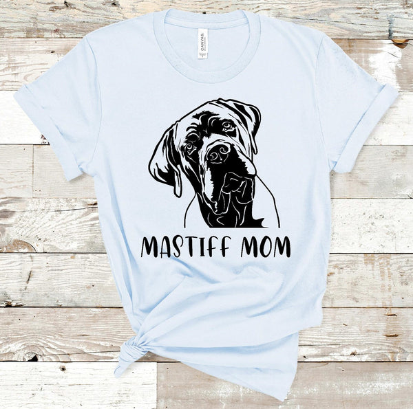 Mastiff Mom Screen Print Transfer - RTS