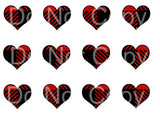 Plaid Hearts Add-Ons for Valentine's Day Truck Screen Print Transfer - HIGH HEAT FORMULA - RTS