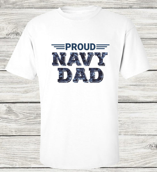 Proud Navy Dad Sublimation Transfer - RTS