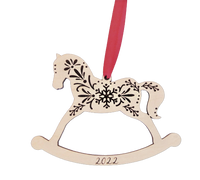 Scandinavian Design Rocking Horse Christmas Ornament