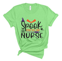 Spooktacular Nurse Halloween Nurse Screen Print Transfer - HIGH HEAT FORMULA - RTS