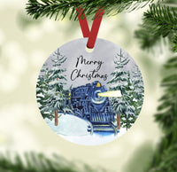 Wholesale Merry Christmas Steam Train Christmas Ornament