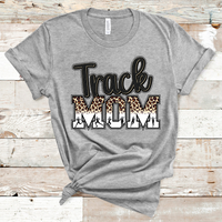 Track Mom Animal Print Direct to Film Transfer - 10 to 14 Day Ship Time